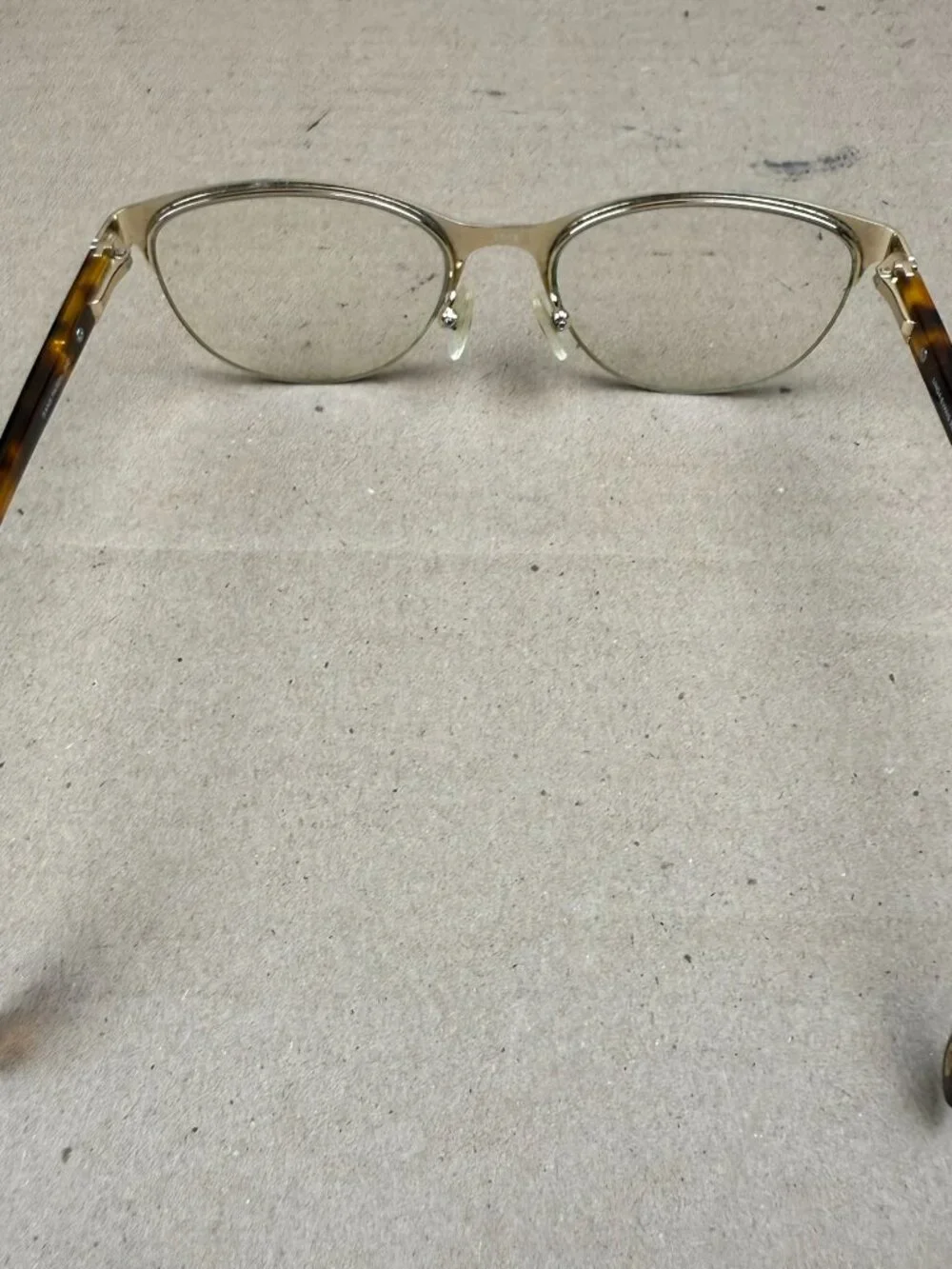 Linda Evans 385 Matte Brown/Gold Eyeglasses Frame Only 54-19 140